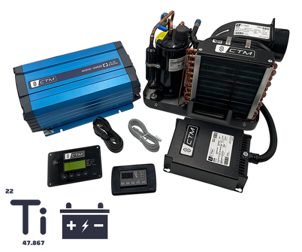 CTM CT 6S 12VDC Kit Marine Air Conditioner 6000 BTU w 1200W Inverter